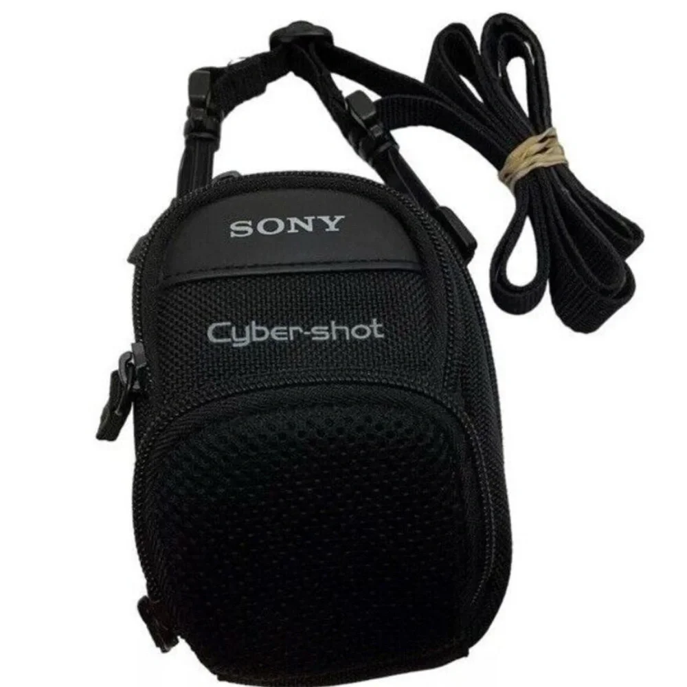 Sony Cyber Shot Black Nylon/Poly Camera Bag w/strap